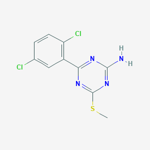 4-(2,5-Dichlorophenyl)-6-(methylsulfanyl)-1,3,5-triazin-2-amine