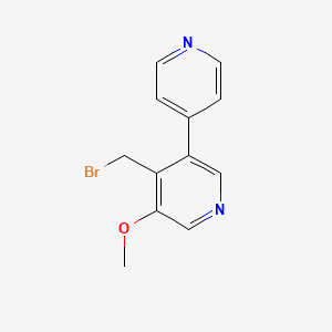 4-(Bromomethyl)-5-methoxy-3,4'-bipyridine