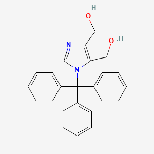 molecular formula C24H22N2O2 B1313440 [4-(羟甲基)-1-三苄基-1H-咪唑-5-基]甲醇 CAS No. 77134-74-8