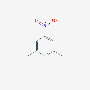 molecular formula C9H9NO2 B13134429 1-Ethenyl-3-methyl-5-nitrobenzene 