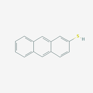 molecular formula C14H10S B13134449 Anthracene-2-thiol CAS No. 90590-00-4