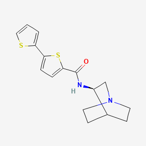 molecular formula C16H18N2OS2 B13134460 (R)-N-(Quinuclidin-3-yl)-[2,2'-bithiophene]-5-carboxamide CAS No. 400713-41-9