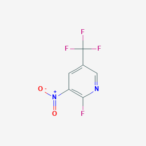 molecular formula C6H2F4N2O2 B1313447 2-氟-3-硝基-5-(三氟甲基)吡啶 CAS No. 72587-16-7