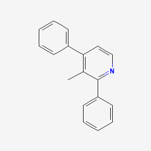 molecular formula C18H15N B13134472 3-Methyl-2,4-diphenylpyridine 