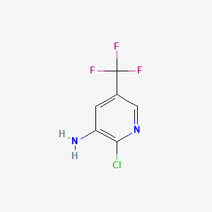 B1313448 2-Chloro-5-(trifluoromethyl)pyridin-3-amine CAS No. 72587-18-9
