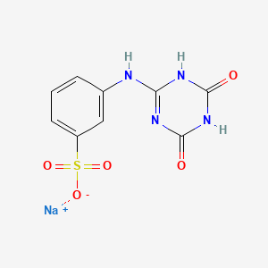 Sodium 3-((1,4,5,6-tetrahydro-4,6-dioxo-1,3,5-triazin-2-yl)amino)benzenesulphonate