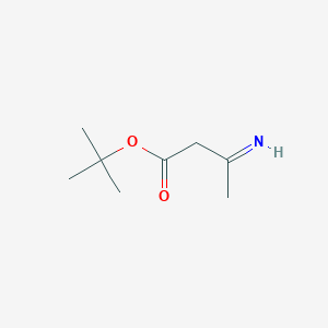 molecular formula C8H15NO2 B13134501 Tert-butyl3-iminobutanoate 