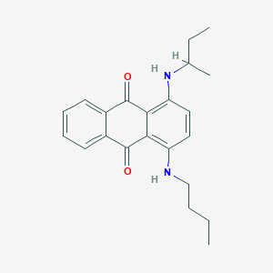 1-[(Butan-2-yl)amino]-4-(butylamino)anthracene-9,10-dione