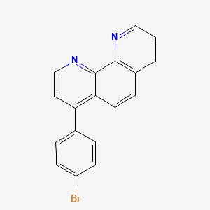 molecular formula C18H11BrN2 B13134552 4-(4-Bromophenyl)-1,10-phenanthroline CAS No. 97802-07-8