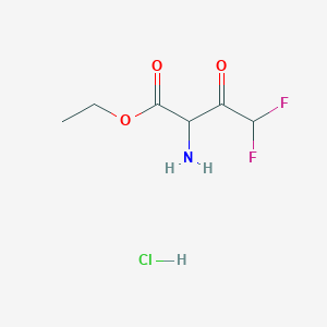 Ethyl 2-amino-4,4-difluoro-3-oxobutanoate hydrochloride