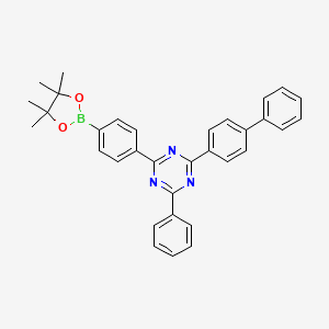 2-([1,1'-Biphenyl]-4-yl)-4-phenyl-6-(4-(4,4,5,5-tetramethyl-1,3,2-dioxaborolan-2-yl)phenyl)-1,3,5-triazine