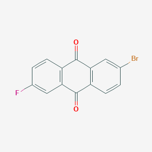 2-Bromo-6-fluoroanthracene-9,10-dione