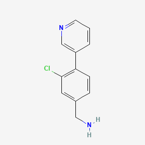 (3-Chloro-4-(pyridin-3-yl)phenyl)methanamine