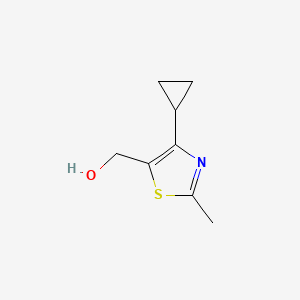 molecular formula C8H11NOS B13134631 (4-Cyclopropyl-2-methylthiazol-5-yl)methanol 