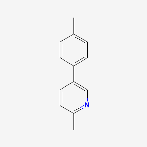 molecular formula C13H13N B13134702 2-Methyl-5-(p-tolyl)pyridine CAS No. 30456-56-5