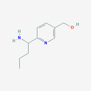 3-Pyridinemethanol,6-(1-aminobutyl)-