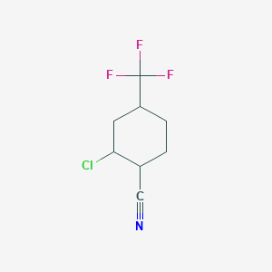 2-Chloro-4-(trifluoromethyl)cyclohexanecarbonitrile