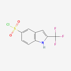 2-(Trifluoromethyl)-1H-indole-5-sulfonylchloride