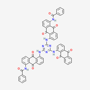 N,N'-((6-((9,10-Dihydro-9,10-dioxo-1-anthryl)amino)-1,3,5-triazine-2,4-diyl)bis(imino(9,10-dihydro-9,10-dioxoanthracene-5,1-diyl)))bis(benzamide)