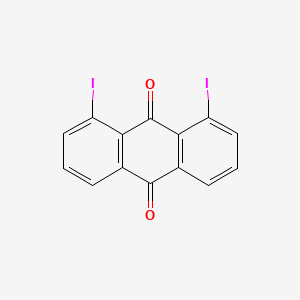 molecular formula C14H6I2O2 B13134789 9,10-Anthracenedione, 1,8-diiodo- CAS No. 30877-00-0