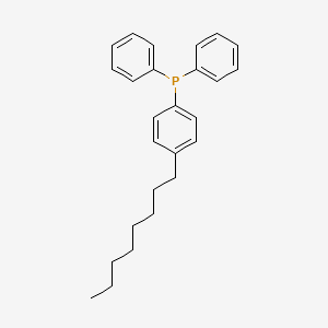 molecular formula C26H31P B13134807 (4-Octylphenyl)(diphenyl)phosphane CAS No. 65717-70-6