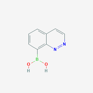 molecular formula C8H7BN2O2 B13134840 Cinnolin-8-ylboronicacid 