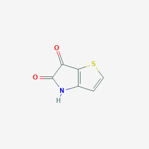 molecular formula C6H3NO2S B13134850 4H-thieno[3,2-b]pyrrole-5,6-dione 