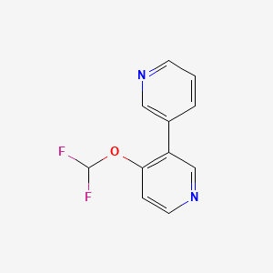 molecular formula C11H8F2N2O B13134863 4-(Difluoromethoxy)-3,3'-bipyridine 