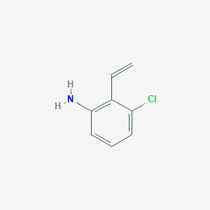 molecular formula C8H8ClN B13134894 3-Chloro-2-vinylaniline 