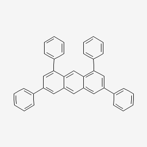 molecular formula C38H26 B13134910 1,3,6,8-Tetraphenylanthracene CAS No. 141356-08-3