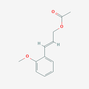 molecular formula C12H14O3 B13134915 2-Methoxycinnamyl acetate CAS No. 38822-47-8