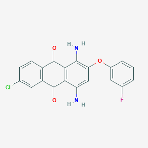 1,4-Diamino-6-chloro-2-(3-fluorophenoxy)anthracene-9,10-dione