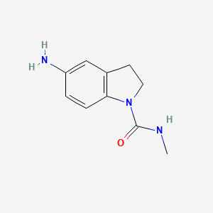 molecular formula C10H13N3O B1313493 5-氨基-N-甲基-2,3-二氢-1H-吲哚-1-甲酰胺 CAS No. 62368-26-7