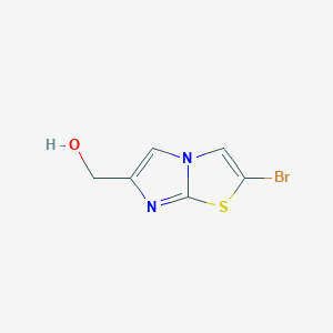 molecular formula C6H5BrN2OS B13134936 (2-Bromoimidazo[2,1-b]thiazol-6-yl)methanol 