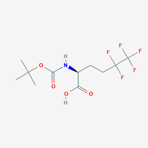 (S)-2-((tert-Butoxycarbonyl)amino)-5,5,6,6,6-pentafluorohexanoic acid