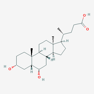 molecular formula C24H40O4 B131350 Hyodeoxycholic acid CAS No. 83-49-8