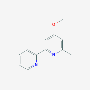 molecular formula C12H12N2O B13135028 2,2'-Bipyridine, 4-methoxy-6-methyl- CAS No. 102116-96-1