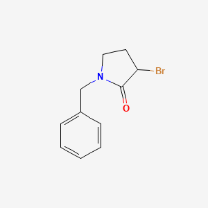 molecular formula C11H12BrNO B1313503 1-苄基-3-溴吡咯烷-2-酮 CAS No. 77868-84-9