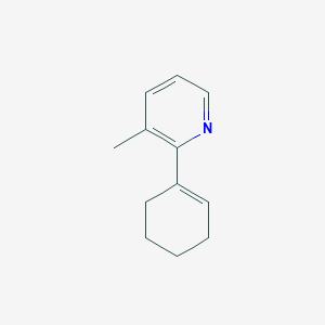 molecular formula C12H15N B13135030 2-(Cyclohex-1-en-1-yl)-3-methylpyridine 