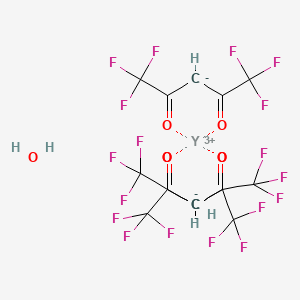 molecular formula C15H5F18O7Y B13135039 Yttrium(III)hexafluoroacetylacetonatedihydrate 