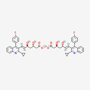 (3S,5S,6E)-7-[2-Cyclopropyl-4-(4-fluorophenyl)-3-quinolinyl]-3,5-dihydroxy-6-heptenoic Acid Calcium Salt