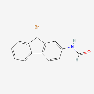 molecular formula C14H10BrNO B13135185 n-(9-Bromo-9h-fluoren-2-yl)formamide CAS No. 6344-56-5