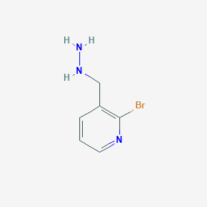 2-Bromo-3-(hydrazinylmethyl)pyridine