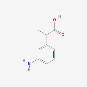 B1313521 2-(3-aminophenyl)propanoic Acid CAS No. 21762-11-8