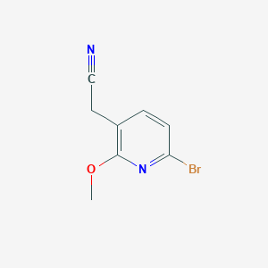 2-(6-Bromo-2-methoxypyridin-3-yl)acetonitrile