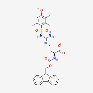 molecular formula C30H34N4O7S B13135244 Fmoc-norArg(Mtr)-OH 