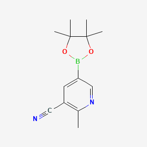 2-Methyl-5-(4,4,5,5-tetramethyl-1,3,2-dioxaborolan-2-yl)nicotinonitrile