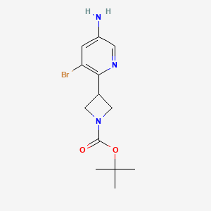 tert-Butyl3-(5-amino-3-bromopyridin-2-yl)azetidine-1-carboxylate