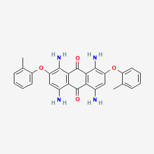 1,4,5,8-Tetraamino-2,7-bis(2-methylphenoxy)anthracene-9,10-dione