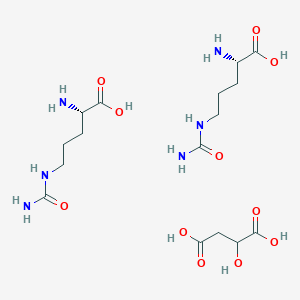 (2S)-2-amino-5-(carbamoylamino)pentanoic acid;2-hydroxybutanedioic acid